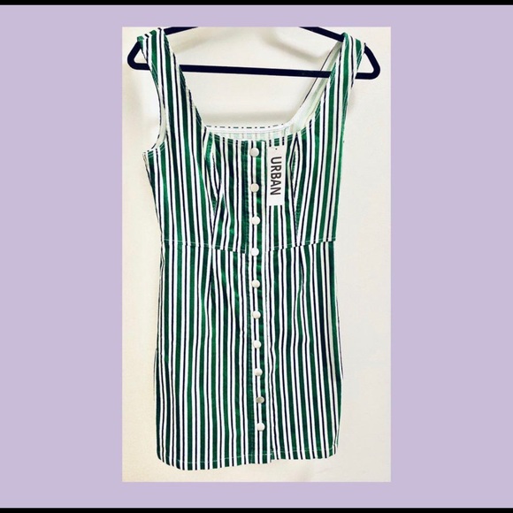 Urban Outfitters Corduroy Striped Mini Dress